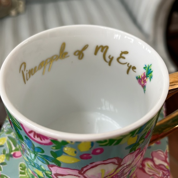 Lilly Pulitzer Seasalt Blue “Fruity Flamingo”Mug  - New - Picture 3 of 10